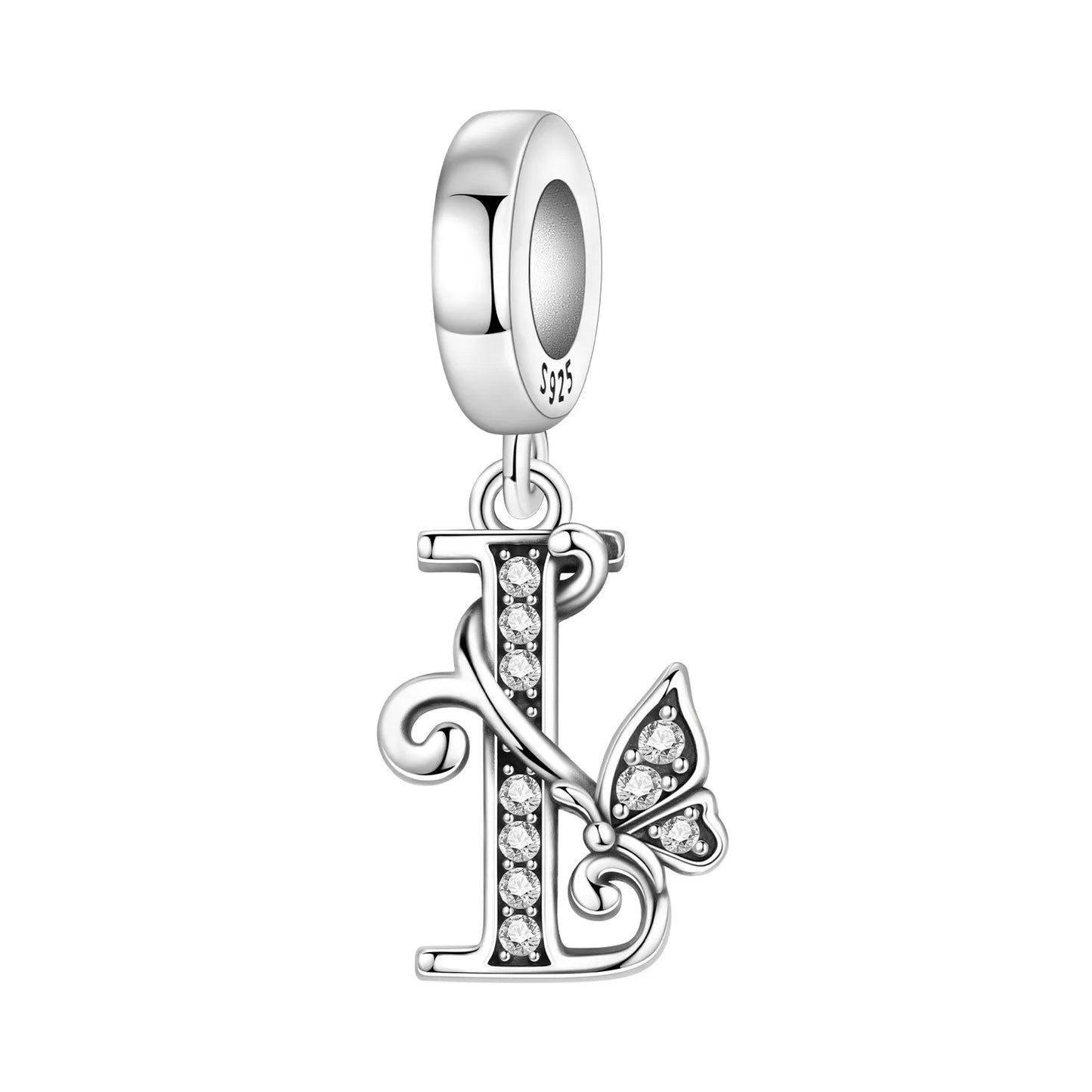 Beautiful Butterfly Alphabet & Numbers Pendant