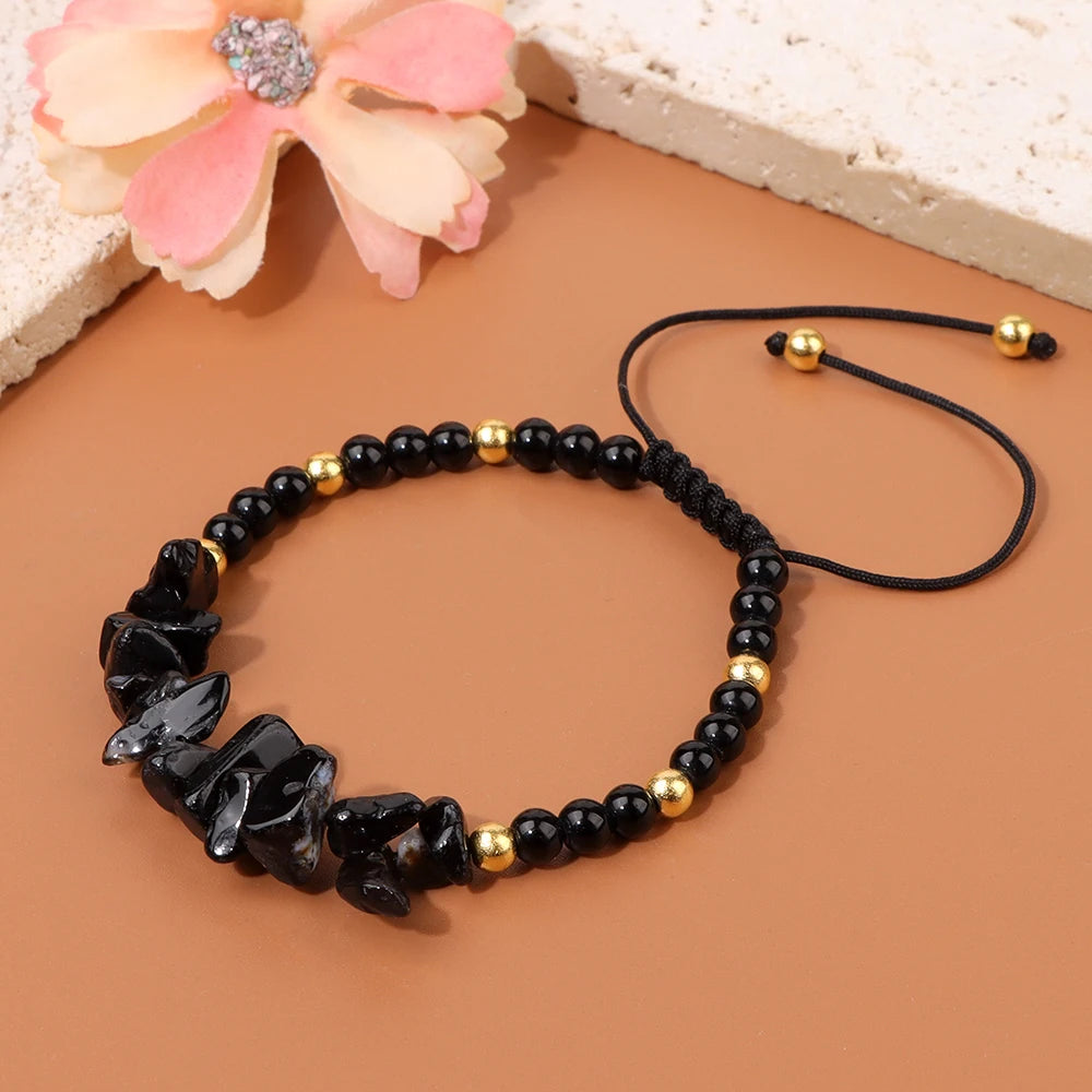 Pure Natural Stone Gravel Bracelets