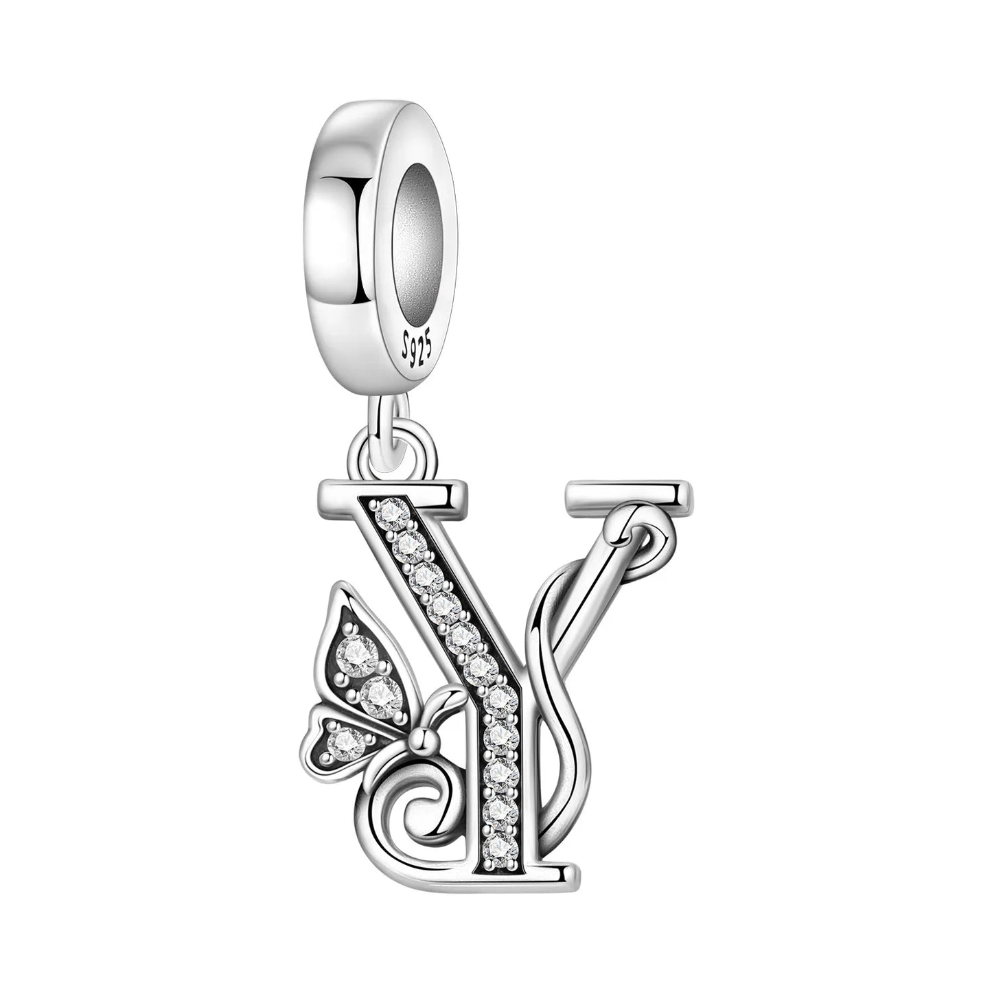 Beautiful Butterfly Alphabet & Numbers Pendant