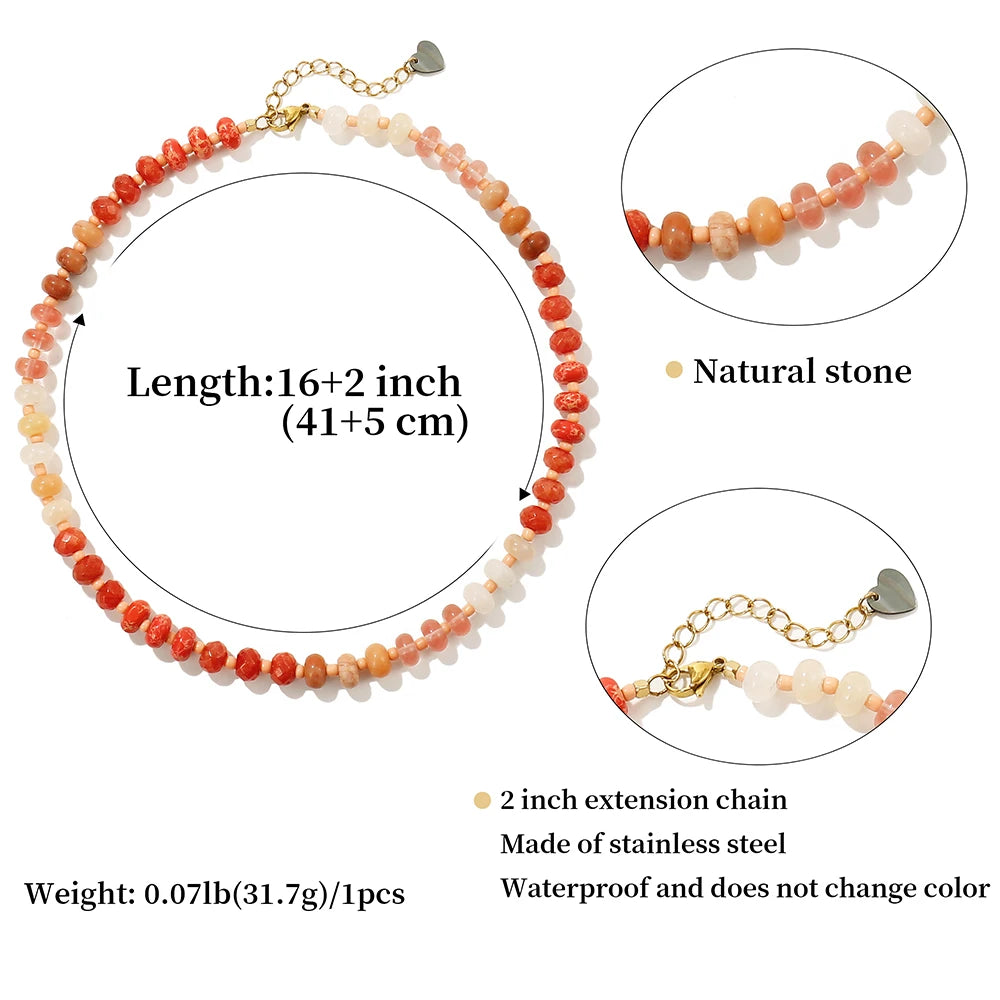 Radiant Colorful Choker Gemstone Necklace