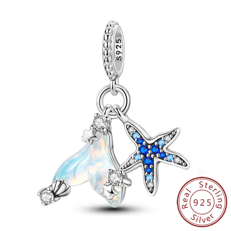 Summer Ocean Blue Pendant Charms