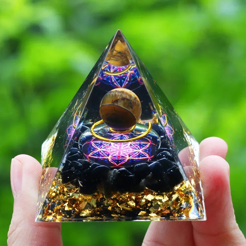 Egyptian Natural Crystal Energy Generator Pyramid