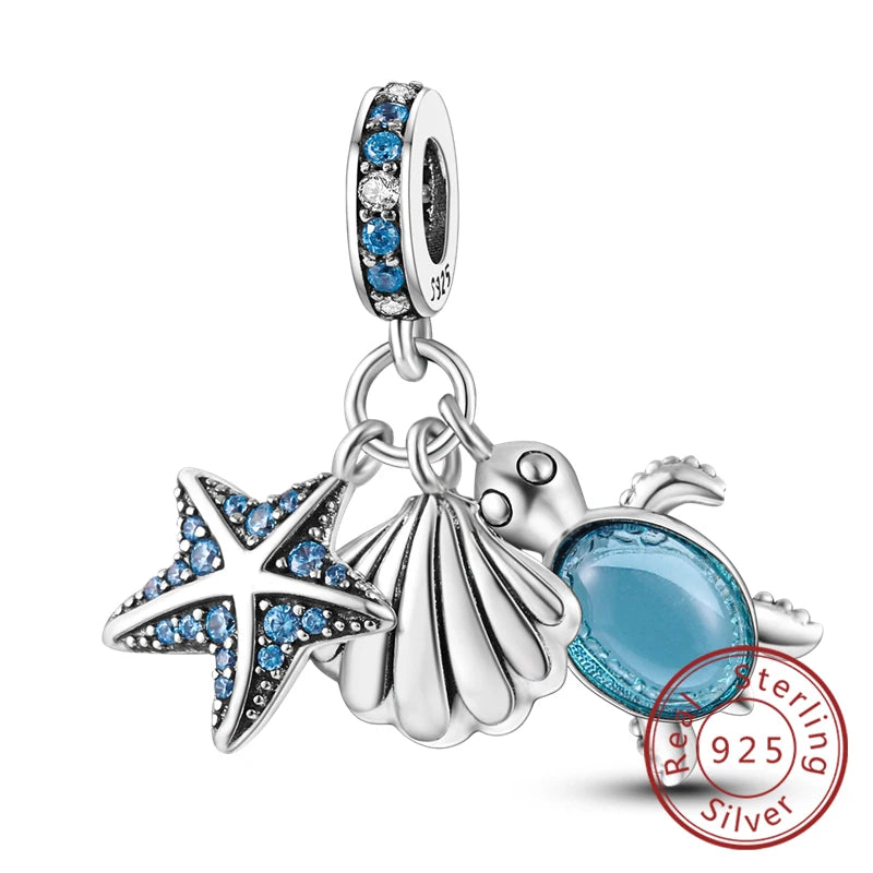 Summer Ocean Blue Pendant Charms