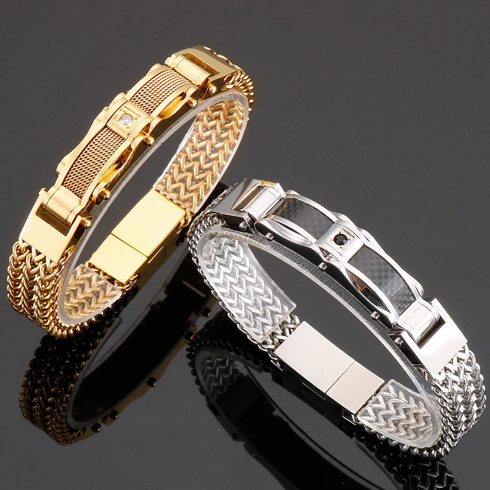 Luxury Square Franco Link Bracelets
