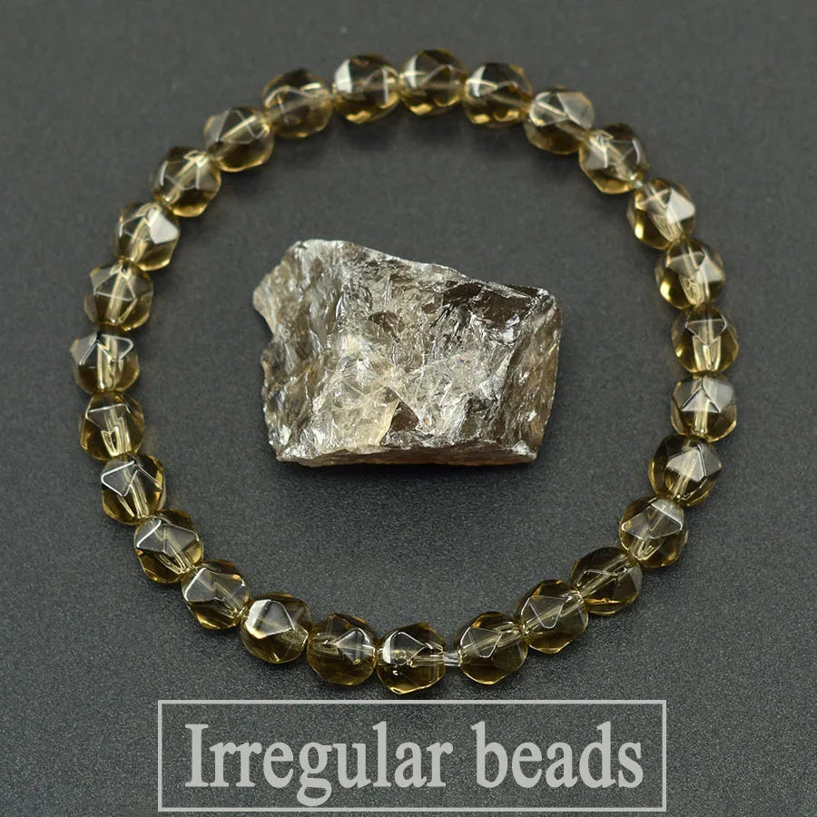 Colorful Indian Agate Bead Crystal Bracelet