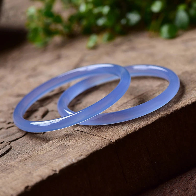 Blue Agate Beauty Jade Chalcedony Bracelet