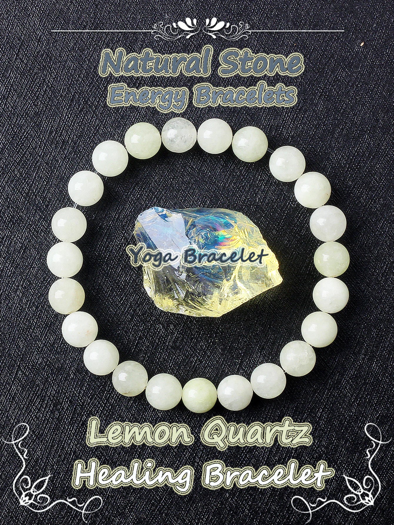 Genuine Crystal Round Healing Bracelets