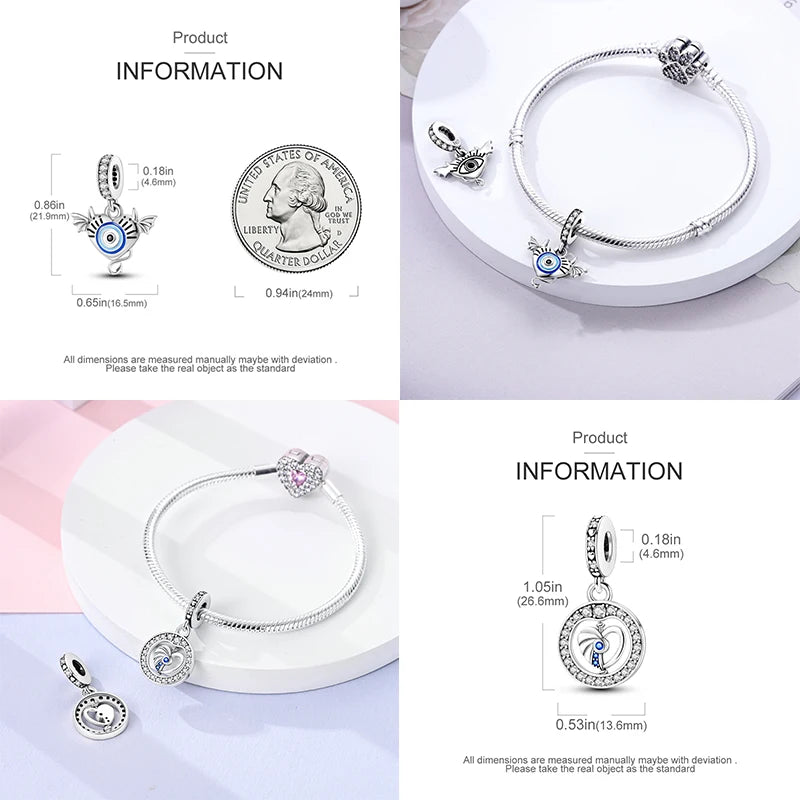 Sparkling Horus Eye Best Wishes Lucky Charms Pendants