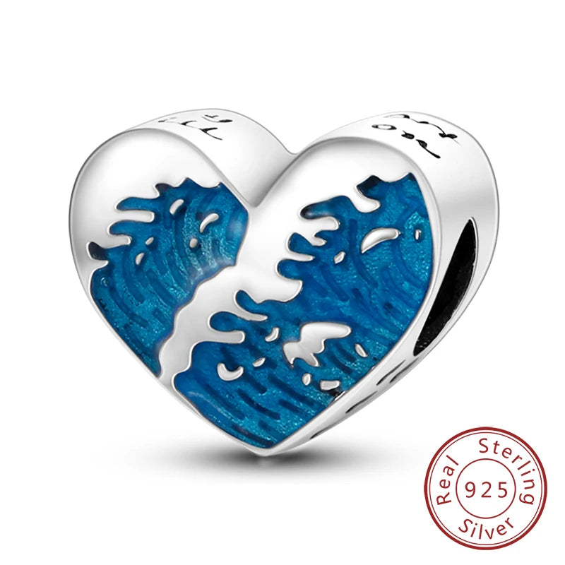 Gorgeous Heart Beat Family Charm Pendants