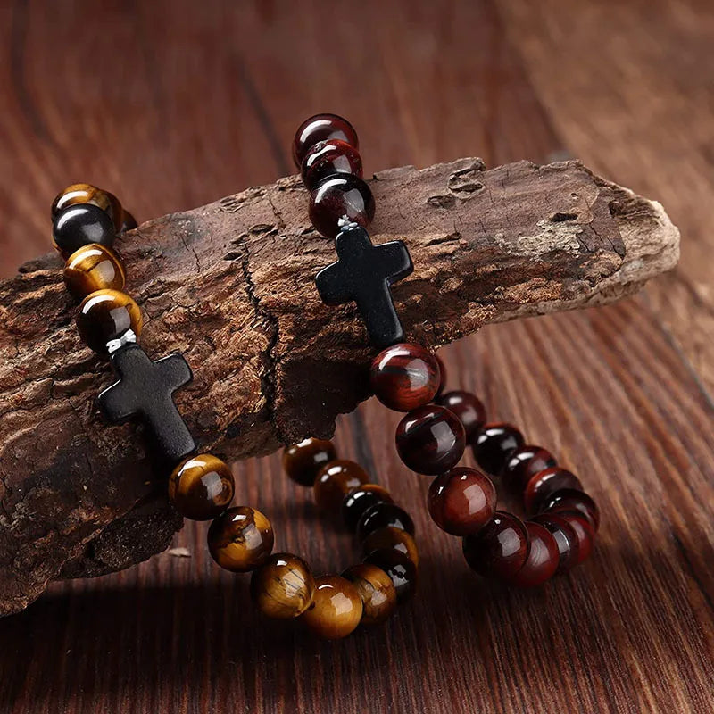 Spiritual Meditation Cross Bracelet