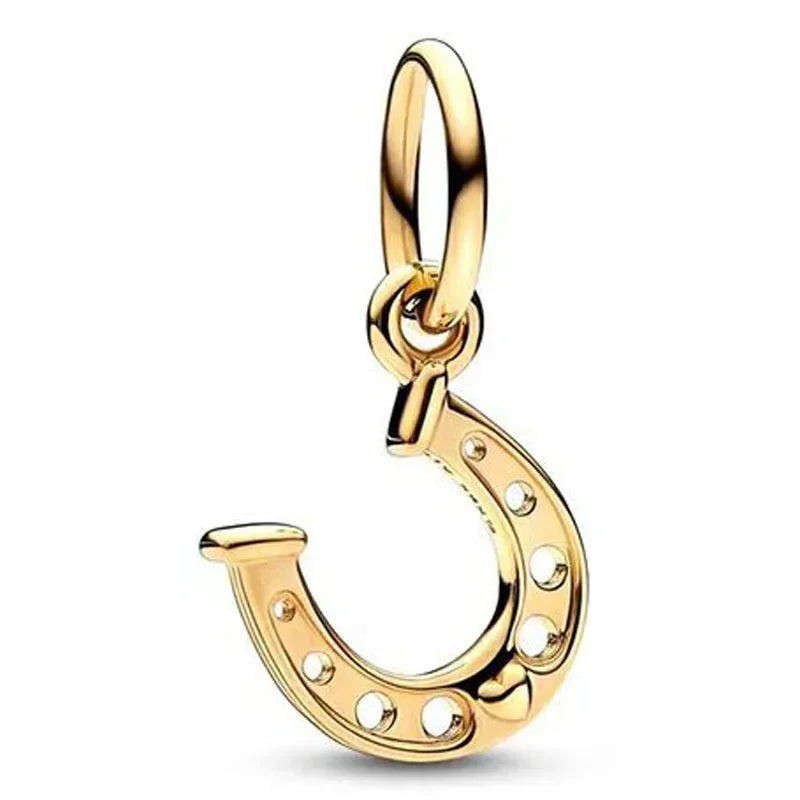 Glittering Gold Mixed Sparkling Charm Pendants