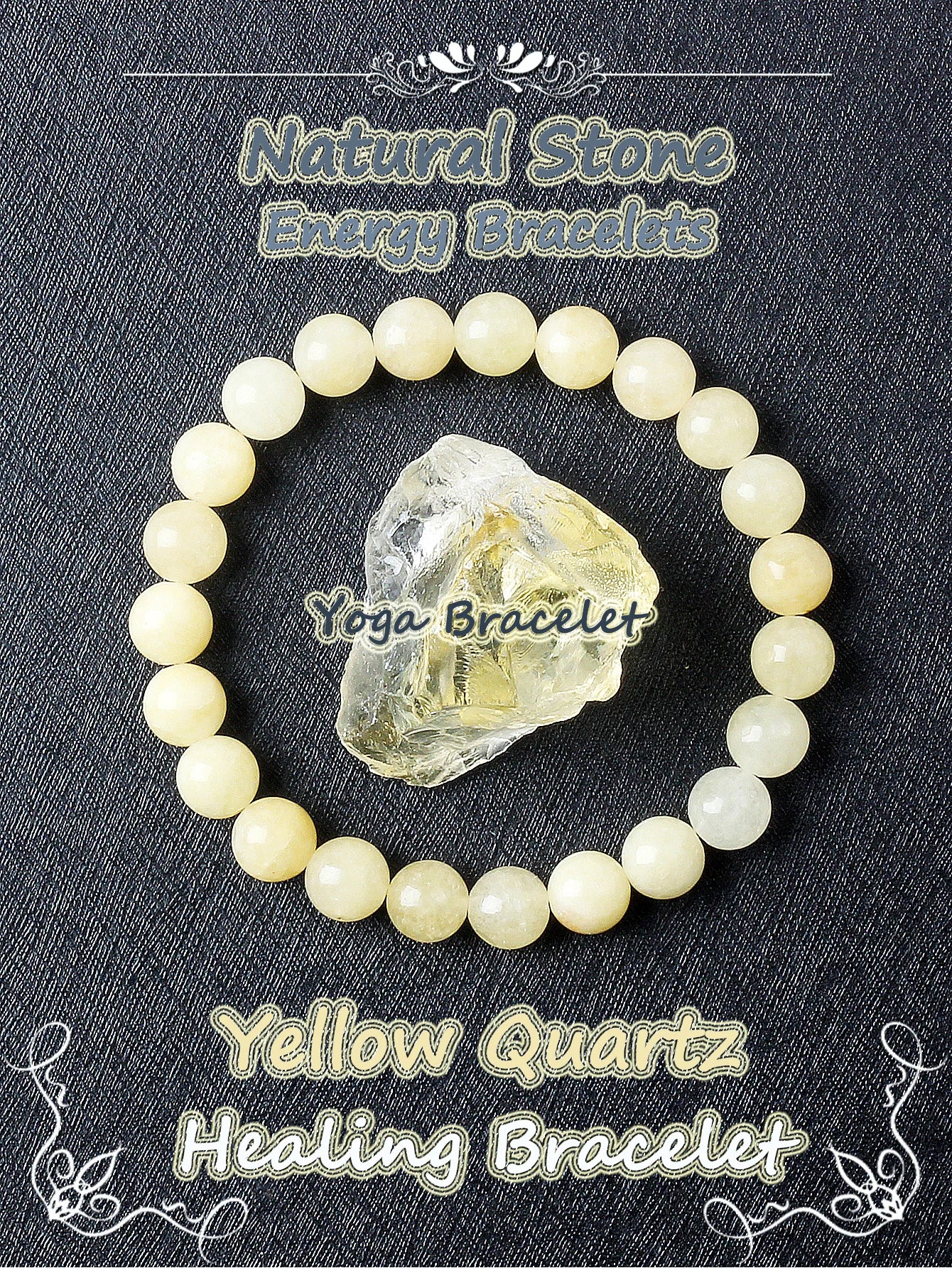 Genuine Crystal Round Healing Bracelets