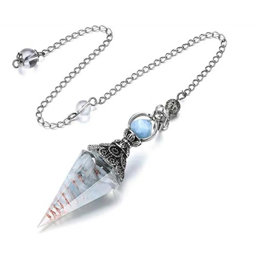 Ancient Antique Chakra Crystals Pendulum