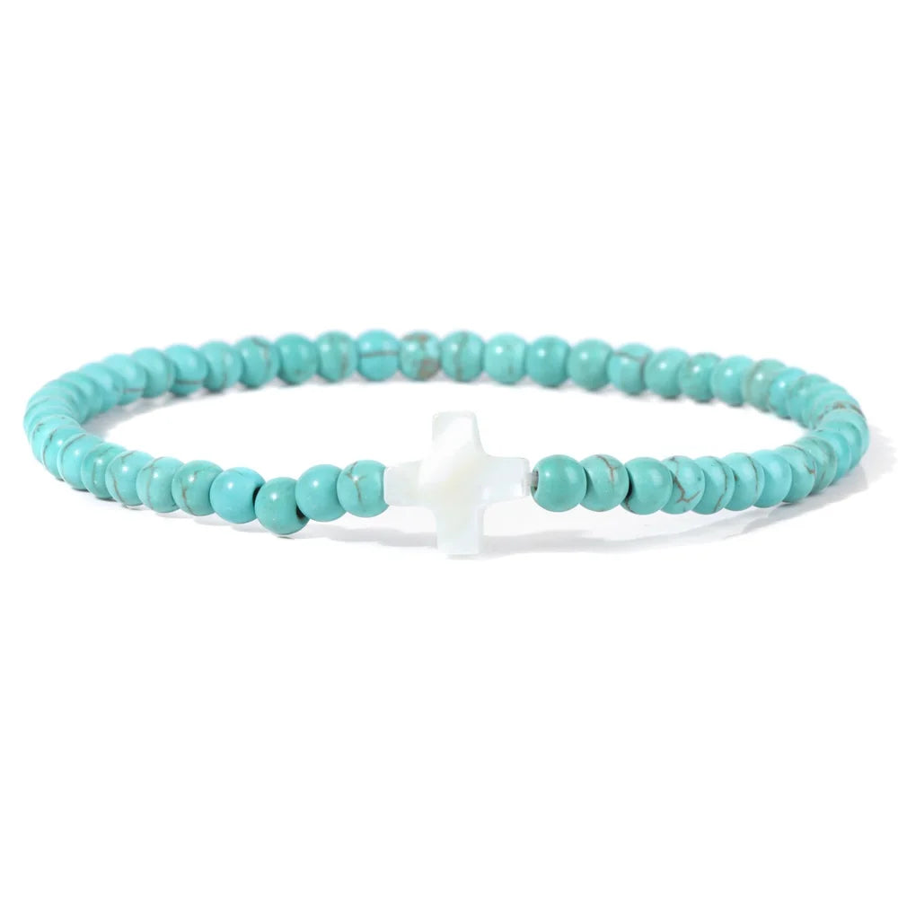 New Blue Turquoises Stone Charm Series Bracelets