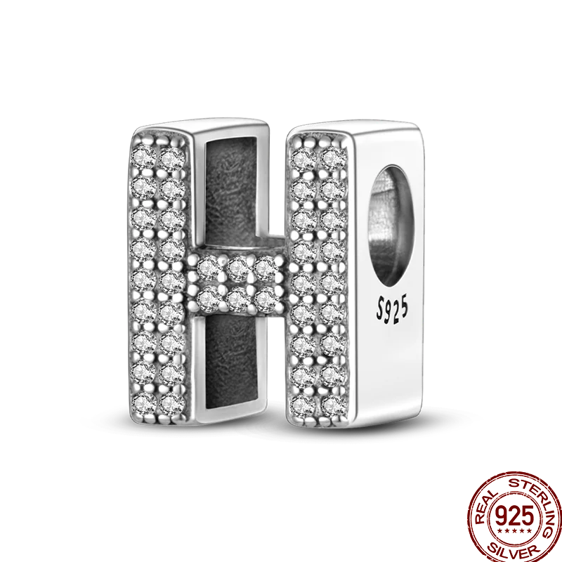 Silver Alphabet Letter Series Charms