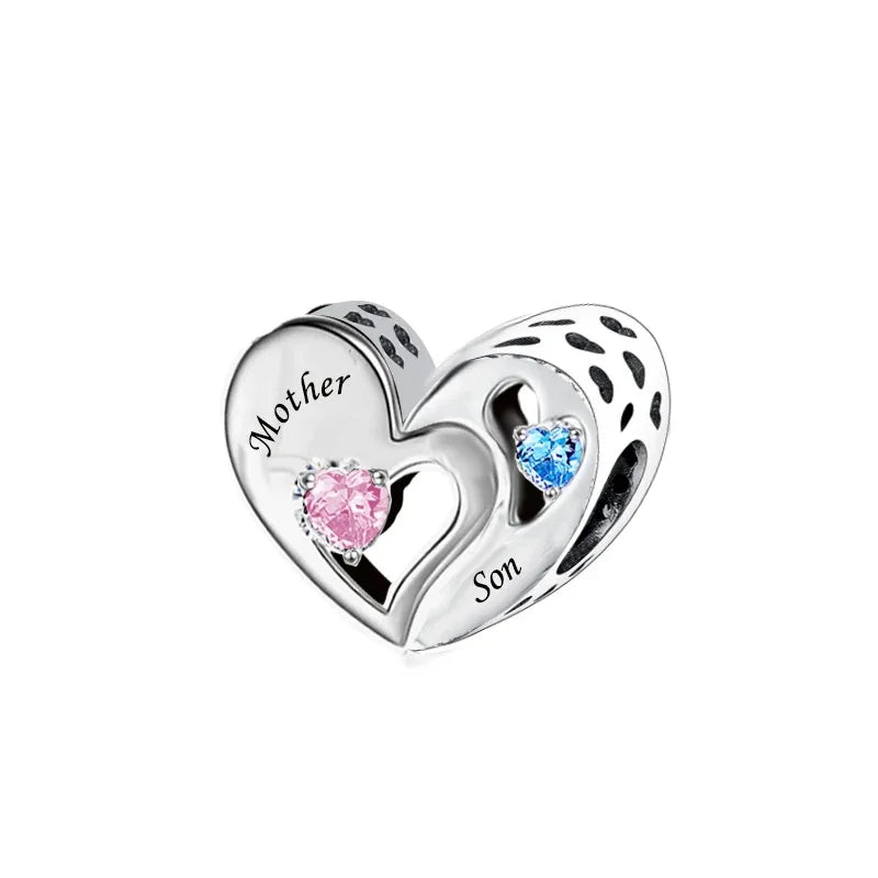 Parent To Child Heart Print Panache Charms