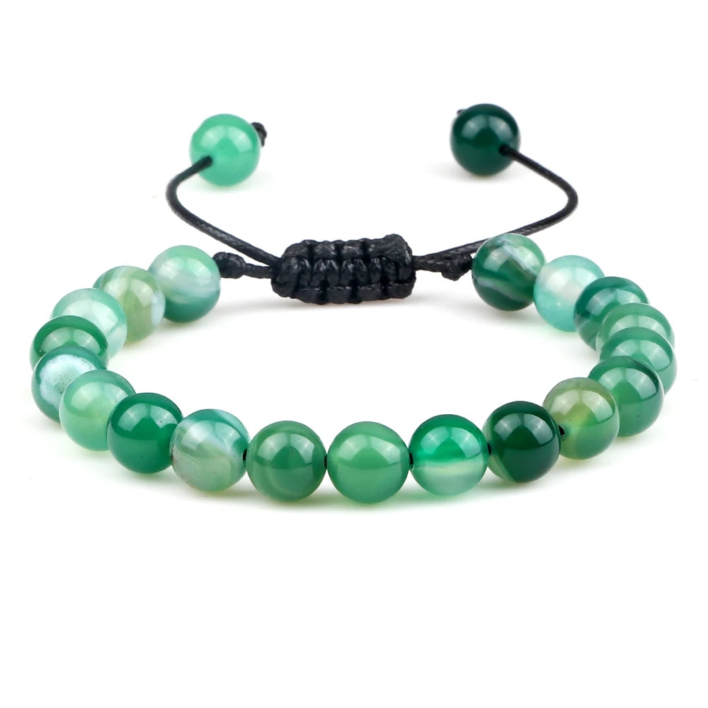 Fire Healing Natural Stone Crystal Charm Bracelets