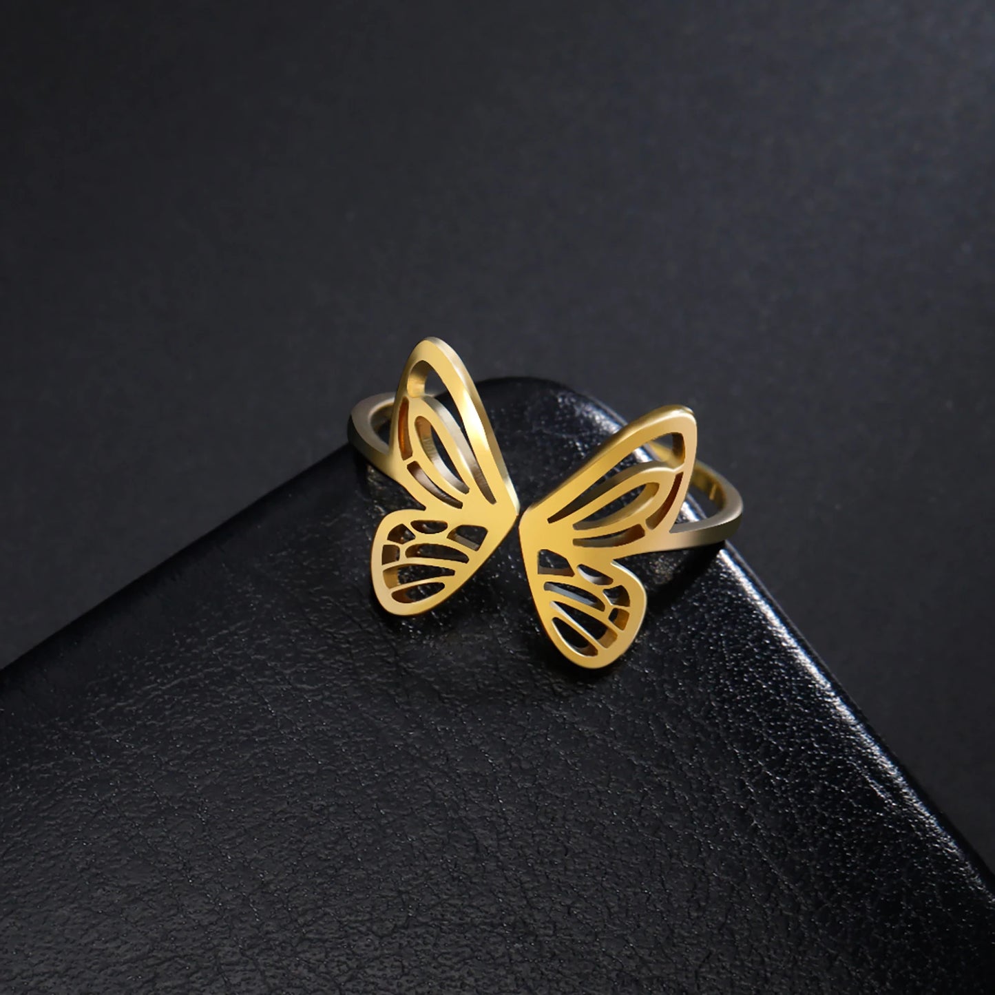 Beautiful Butterfly Open Aesthetic Ring