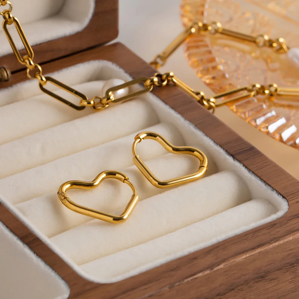 Beautiful Heart Buckle Earrings