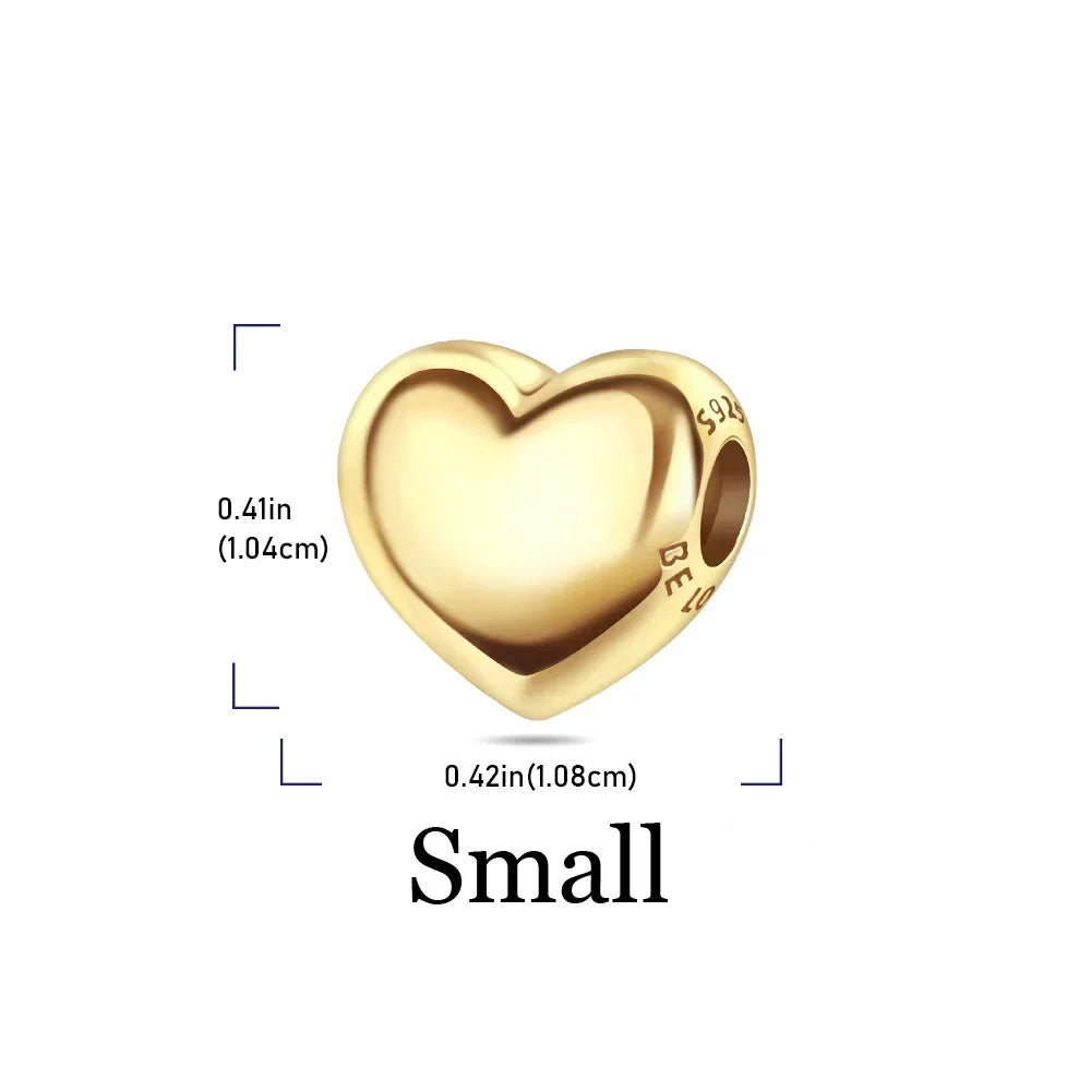 Glittering Gold Mixed Sparkling Charm Pendants