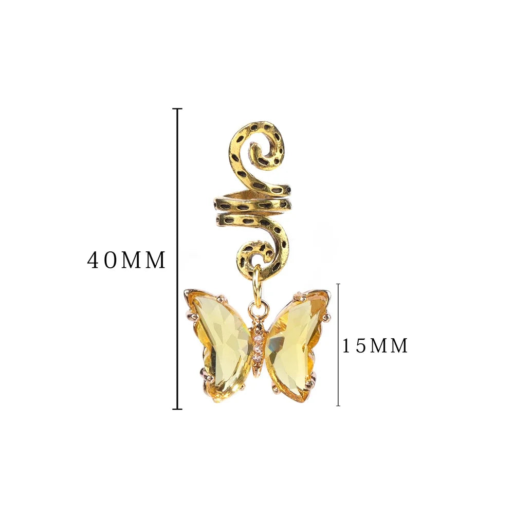 Butterfly Pendant Necklace Gravel Bracelets