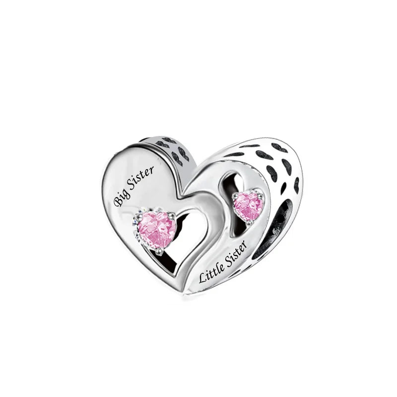 Parent To Child Heart Print Panache Charms