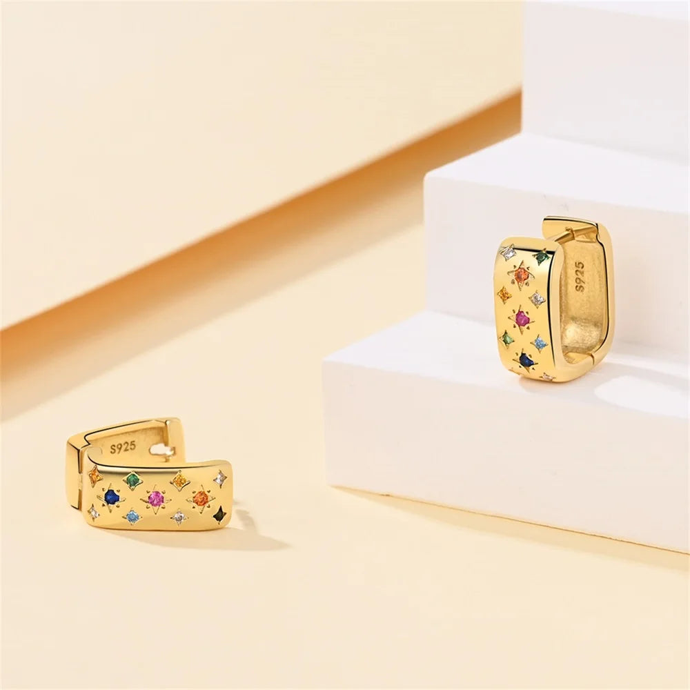 Starry Gorgeous Gold Multi Design Earrings
