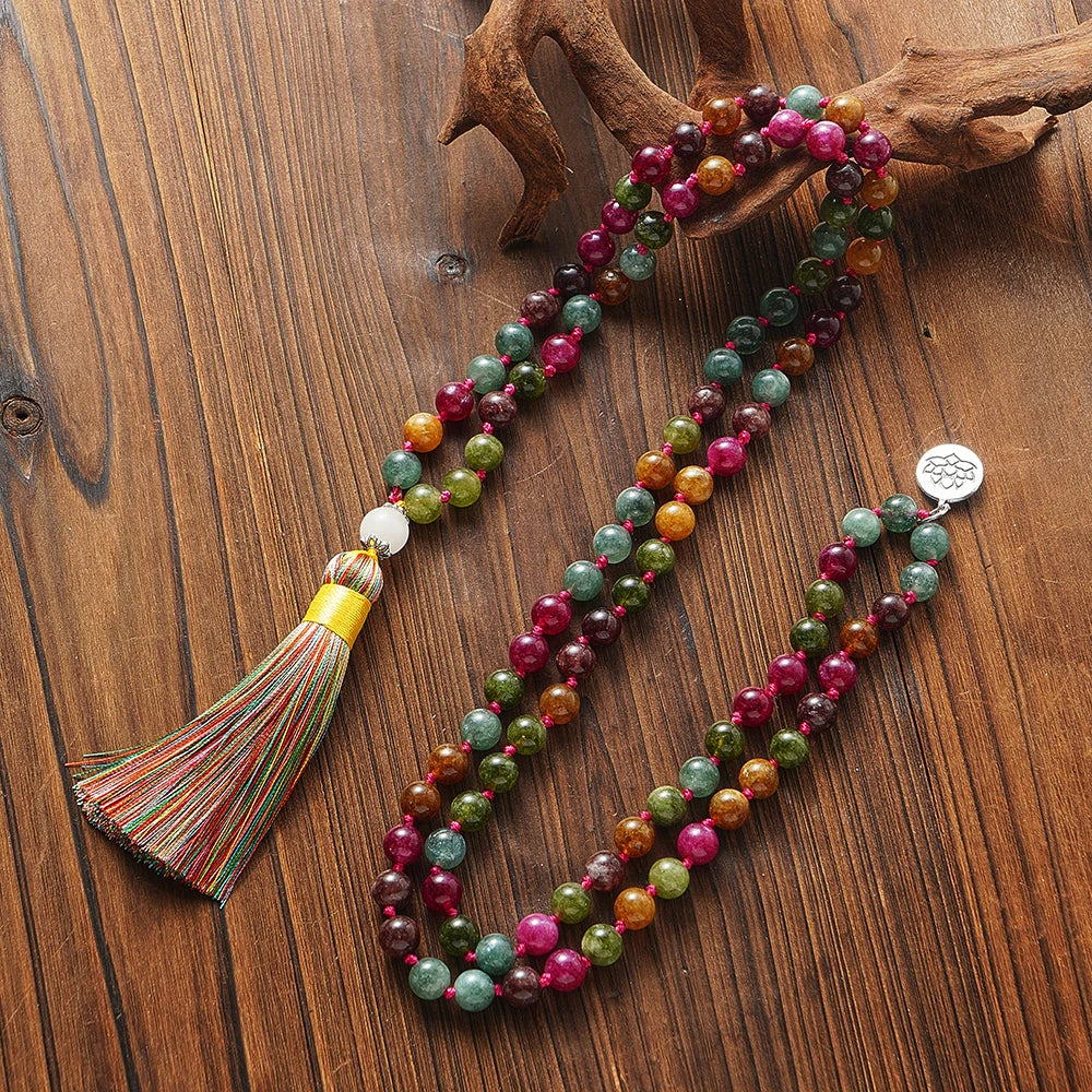 Colorful Tourmaline Beads Necklace