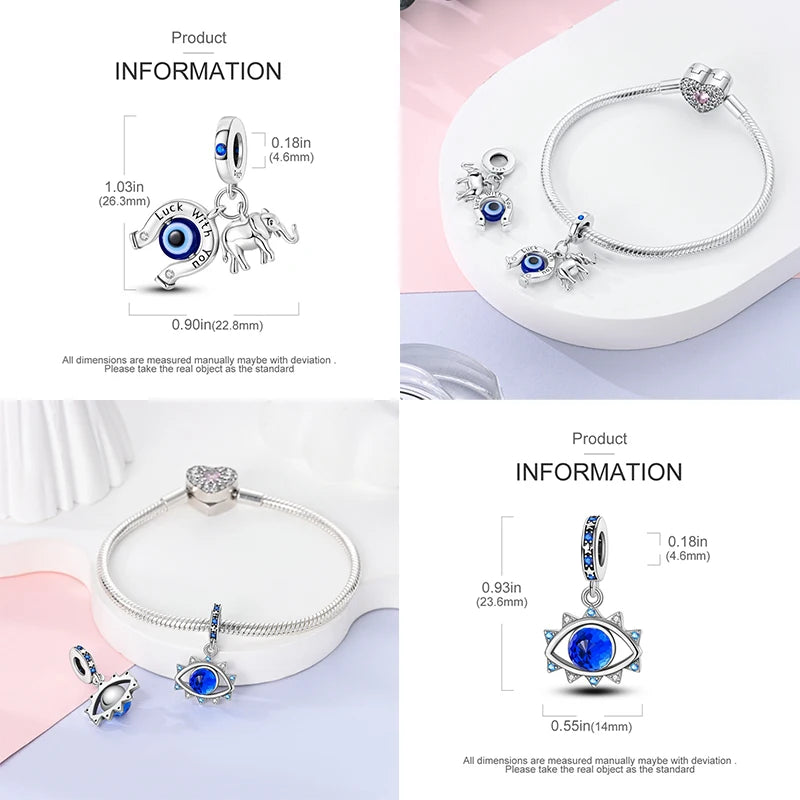 Sparkling Horus Eye Best Wishes Lucky Charms Pendants