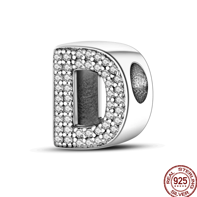 Silver Alphabet Letter Series Charms