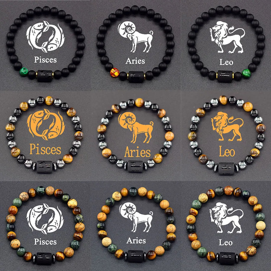 Crystal Cosmic Zodiac Sign Bracelet Constellation Bracelet