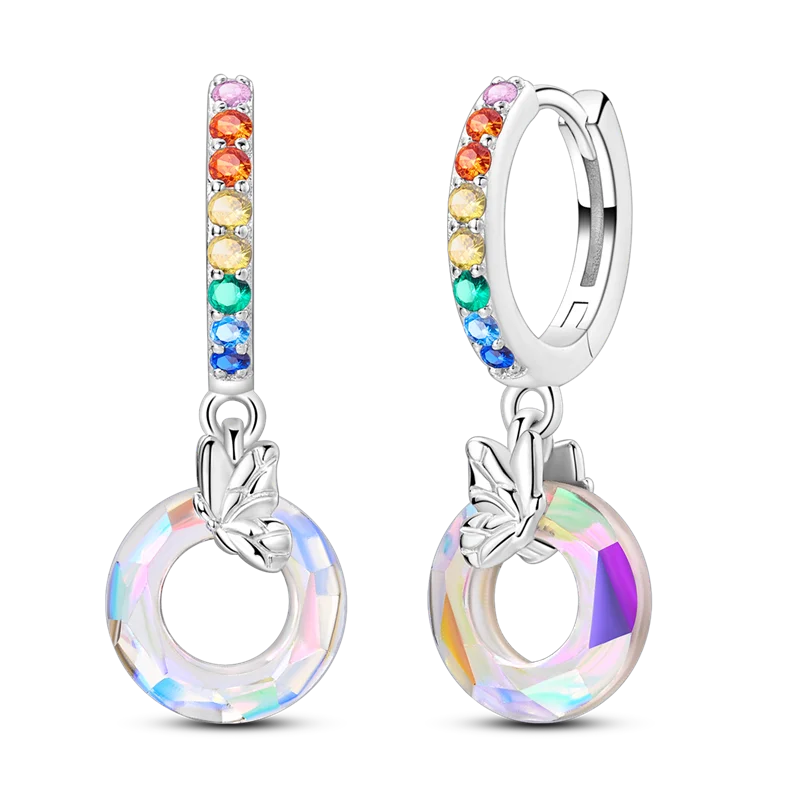 Elegantly Shaped Sparkling Pave Earrings