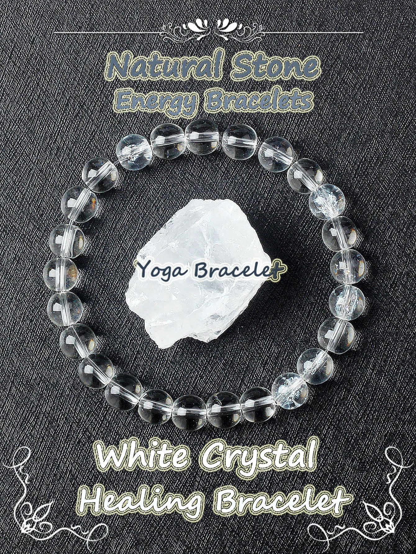 Genuine Crystal Round Healing Bracelets