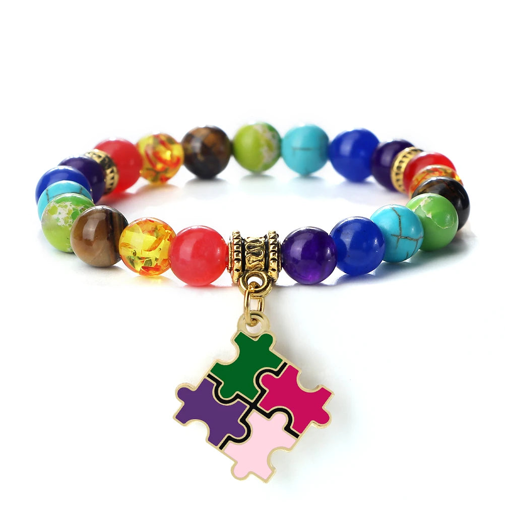 Mental Health Awareness "Autism Puzzle" Healing Bracelets