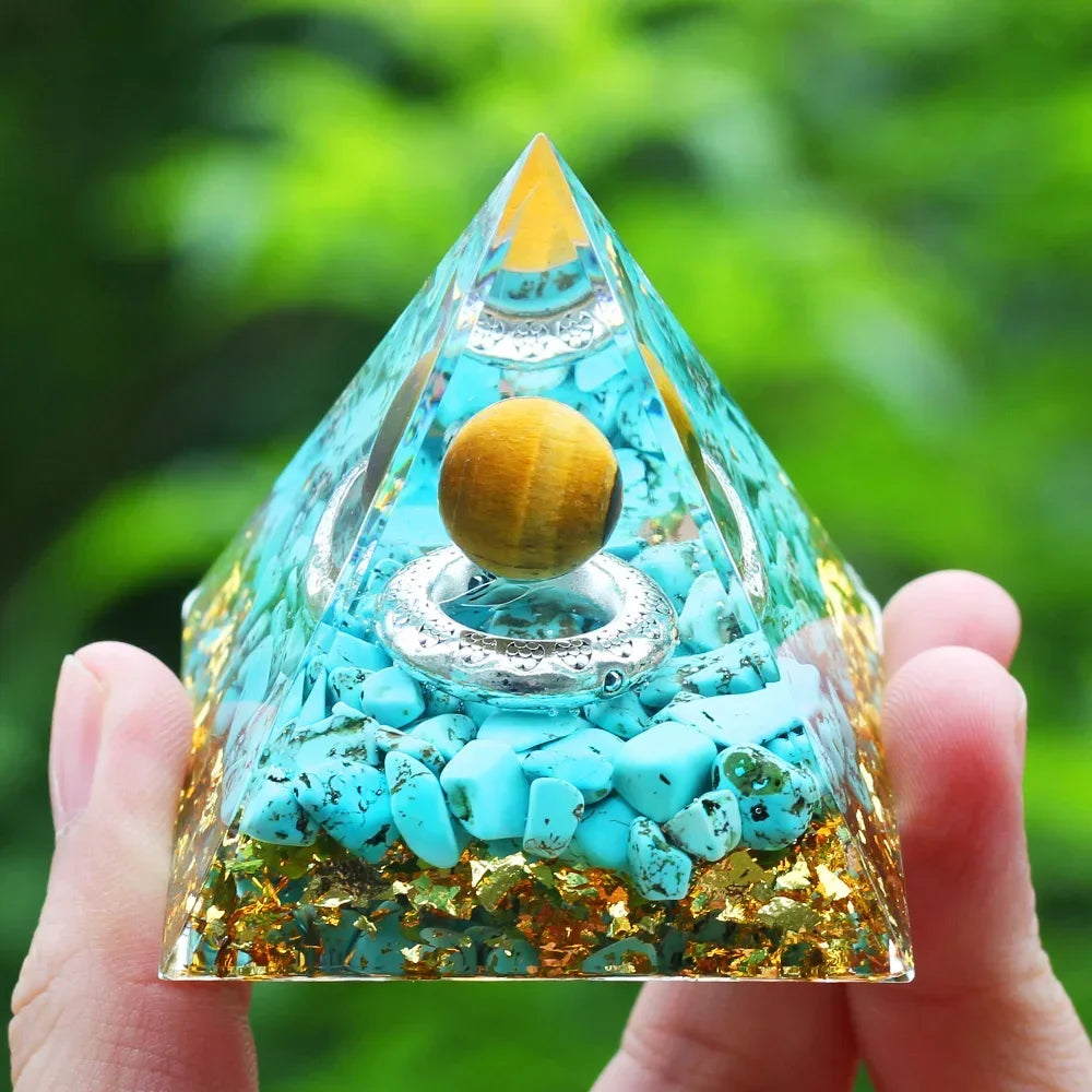 Egyptian Natural Crystal Energy Generator Pyramid