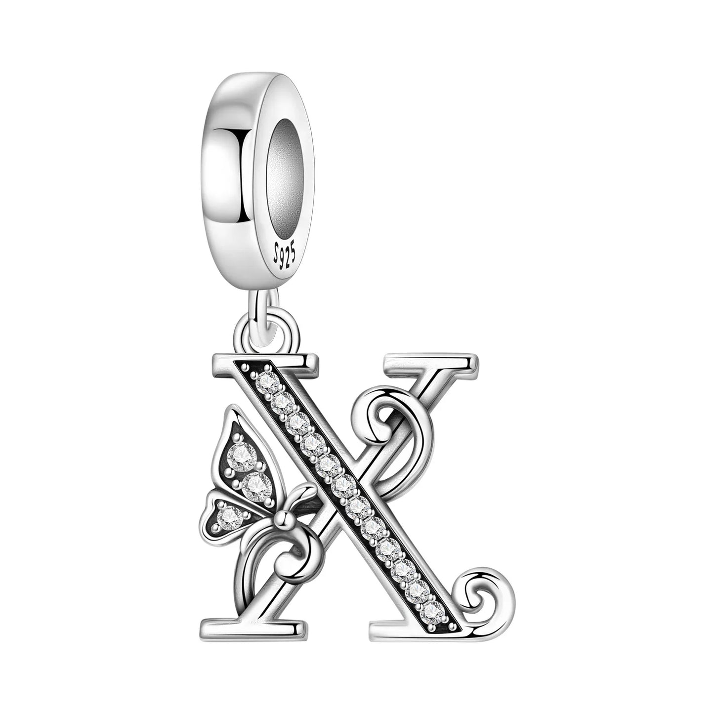 Beautiful Butterfly Alphabet & Numbers Pendant