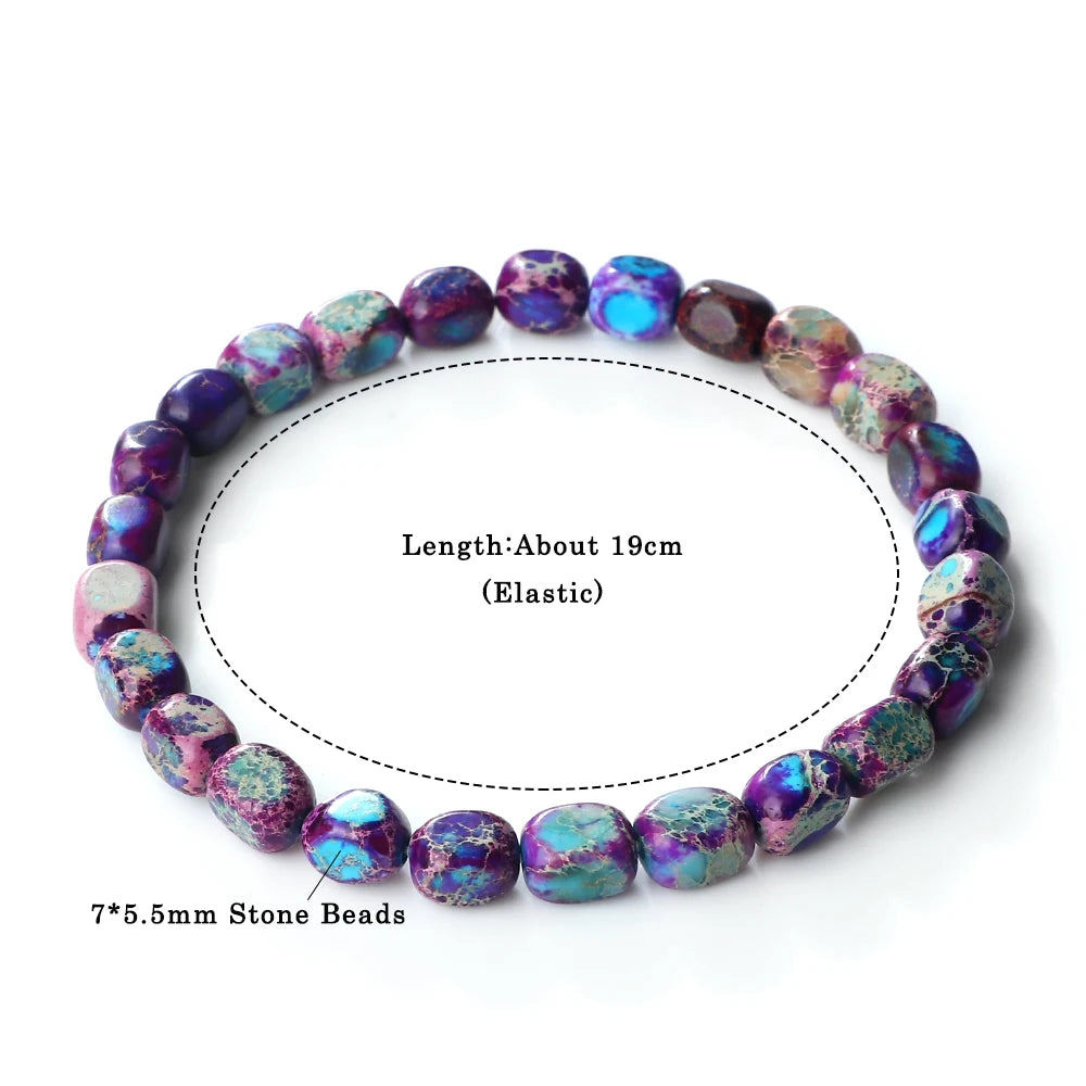 Legendary Grounding Multicolored Emperor Stone Bracelets