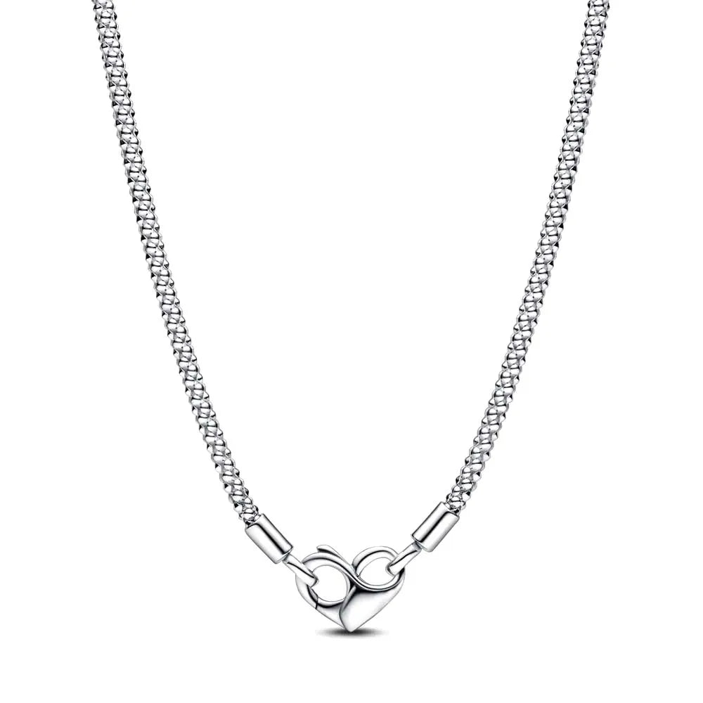 Exquisite Unlimited Love Heart Studded Charm Necklace & Bracelet