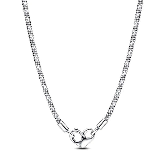 Exquisite Unlimited Love Heart Studded Charm Necklace & Bracelet