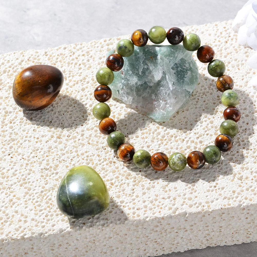 Precious Stone Attraction Set Bracelet with Original Stone