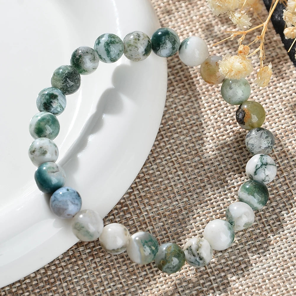 Spiffy Spirit Dendritic Agate Crystal Bracelet