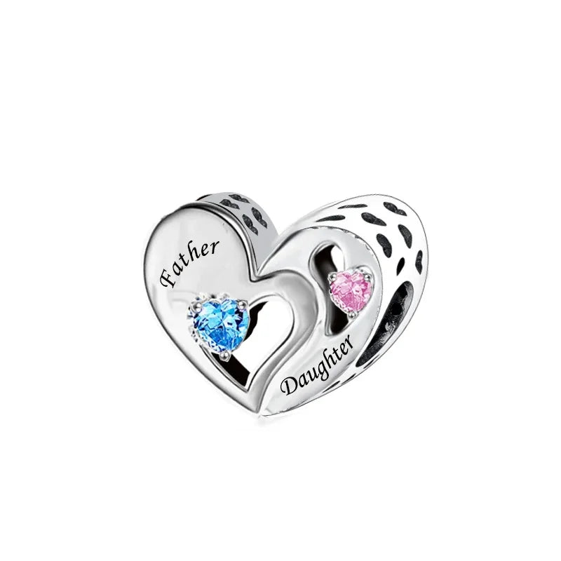Parent To Child Heart Print Panache Charms