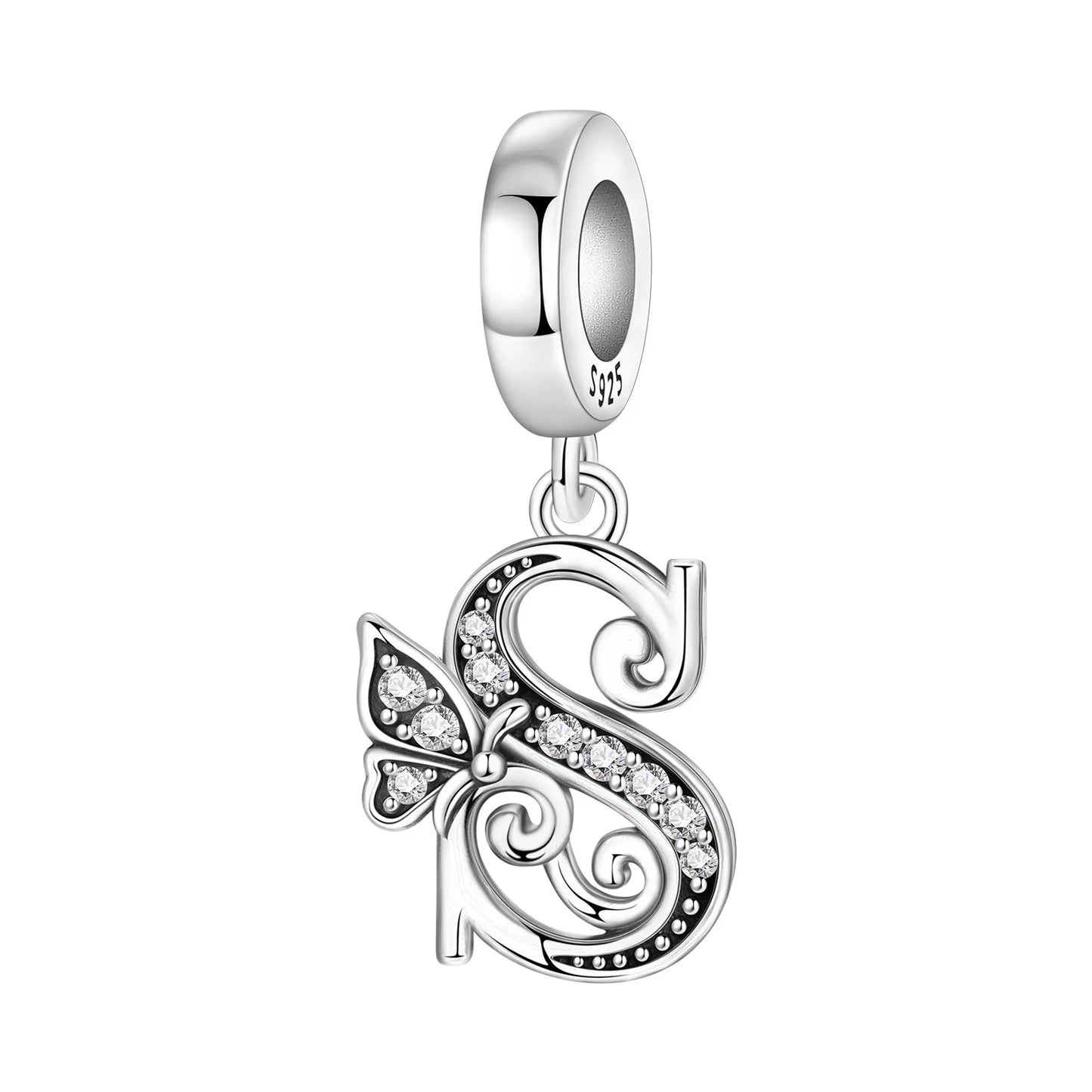 Beautiful Butterfly Alphabet & Numbers Pendant