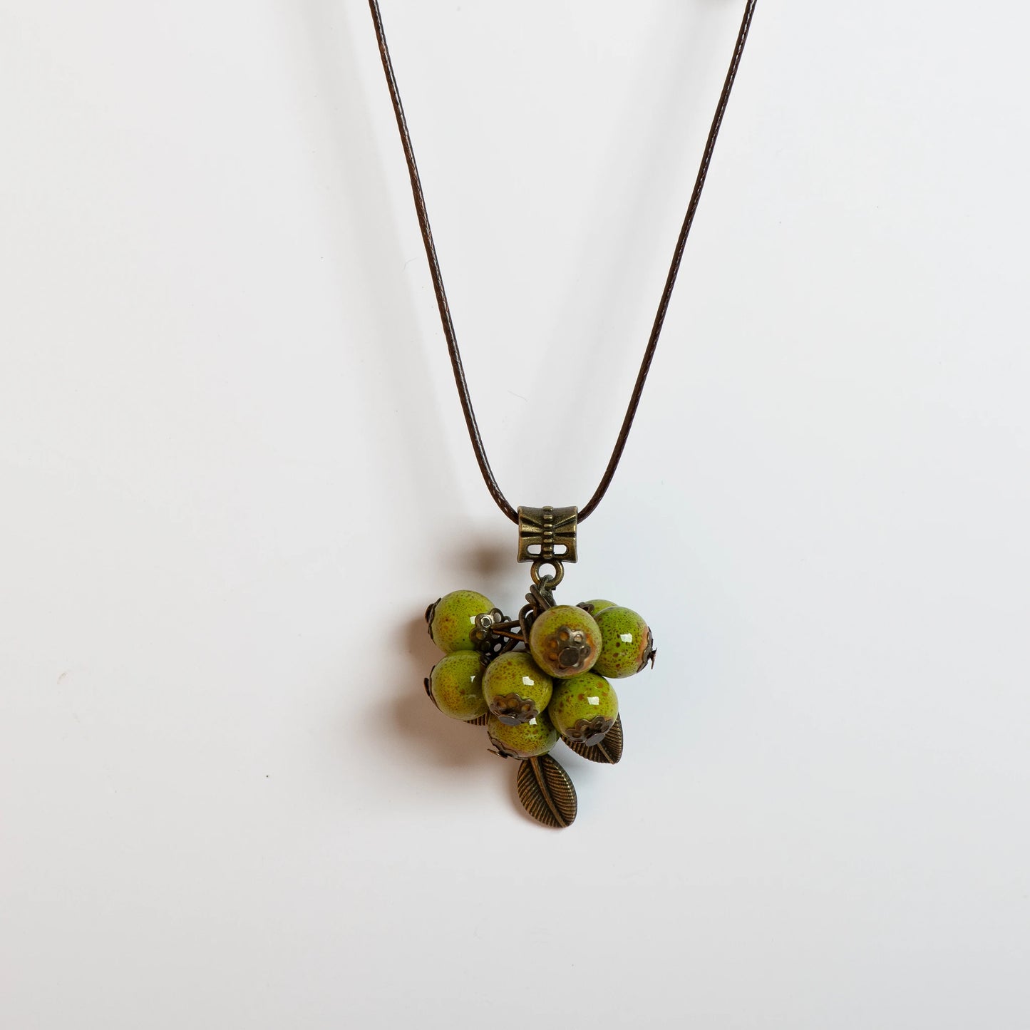 Assorted Fruit Floral Ceramic Beads Necklace