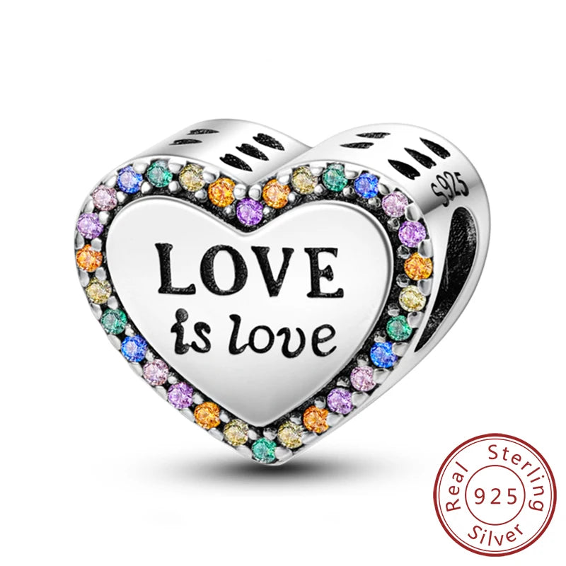 Gorgeous Heart Beat Family Charm Pendants