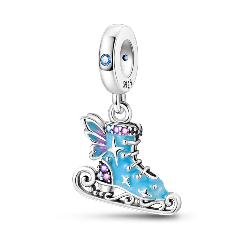 Icy Blue Winter Series Charms Pendants