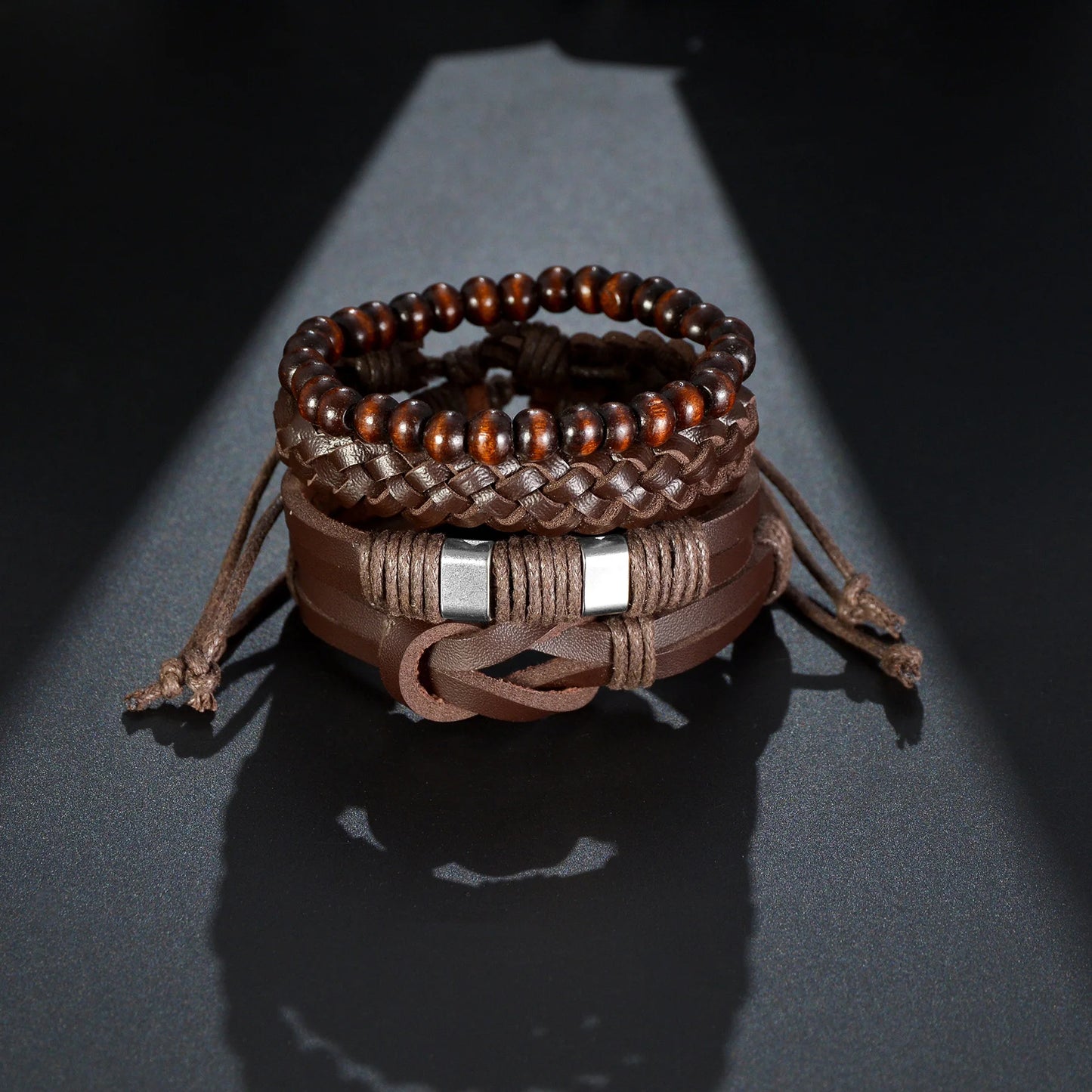 Vintage Musical Braided Leather Bracelet