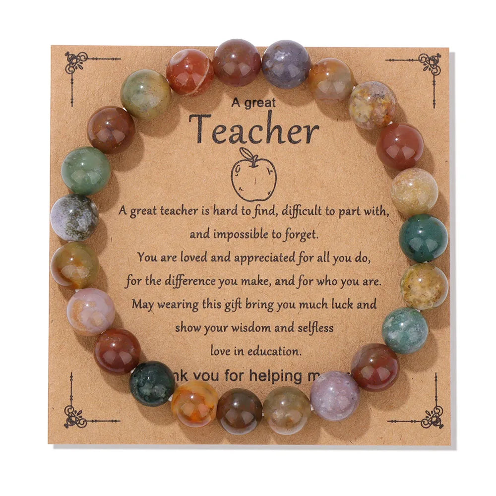 Teachers Appreciation Prosperity Bracelet With Card