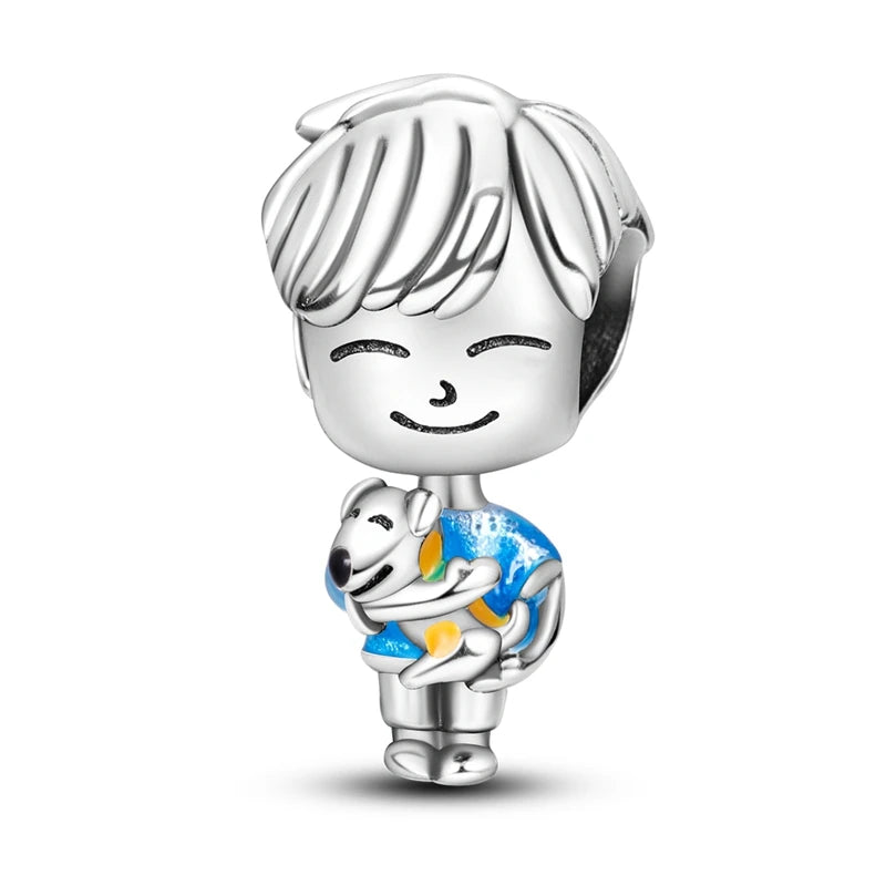 Icy Blue Winter Series Charms Pendants