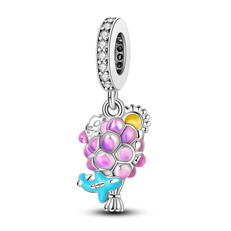Romantic Bouquet Flower Love Language Theme Charms